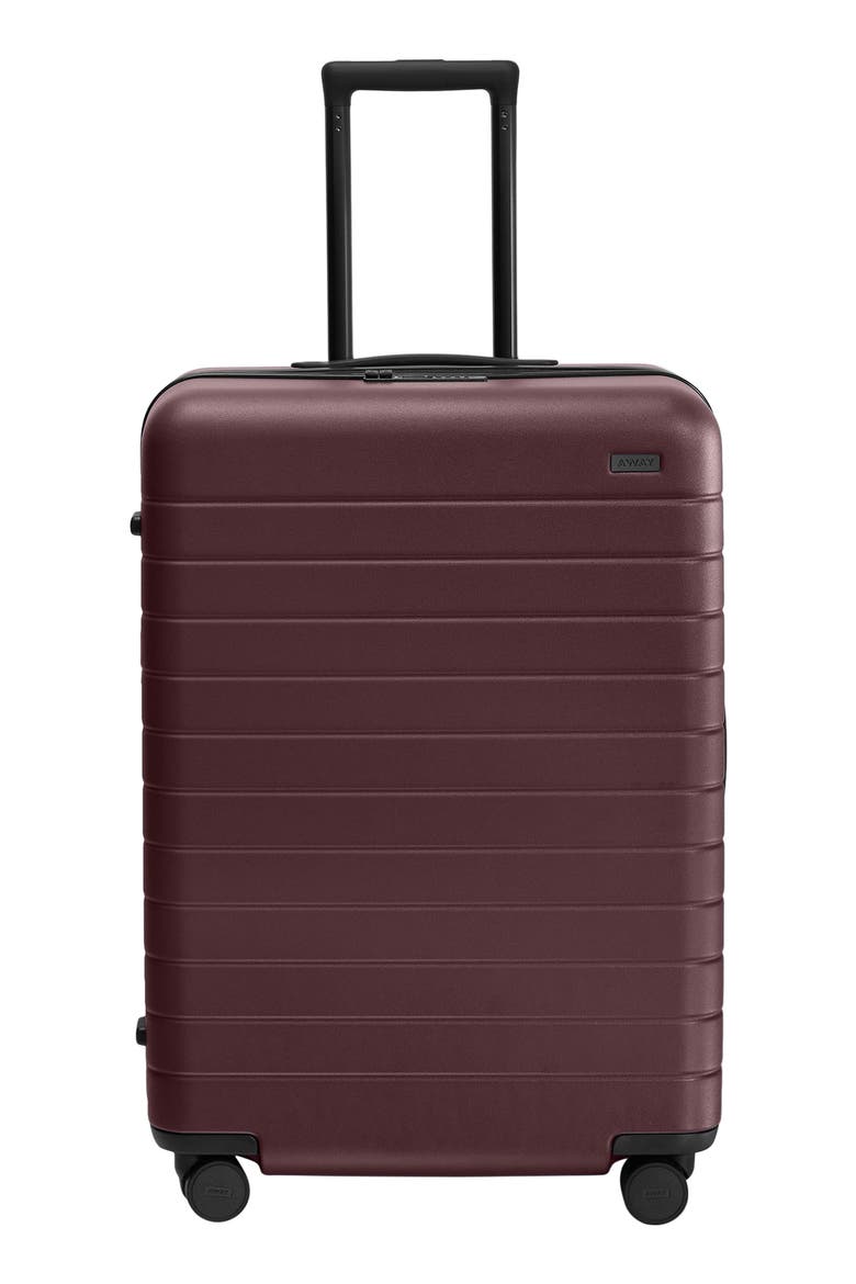 The Medium Flex Suitcase (Nordstrom Exclusive), Main, color, OXBLOOD RED