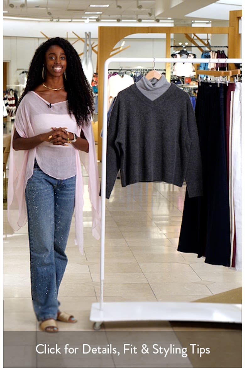 Doris Layered Look Cashmere Sweater video