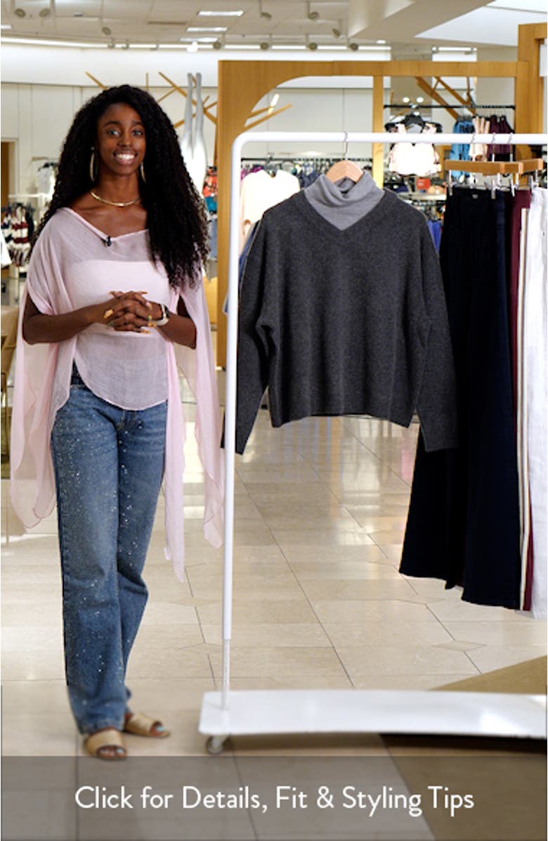Doris Layered Look Cashmere Sweater, sales video thumbnail