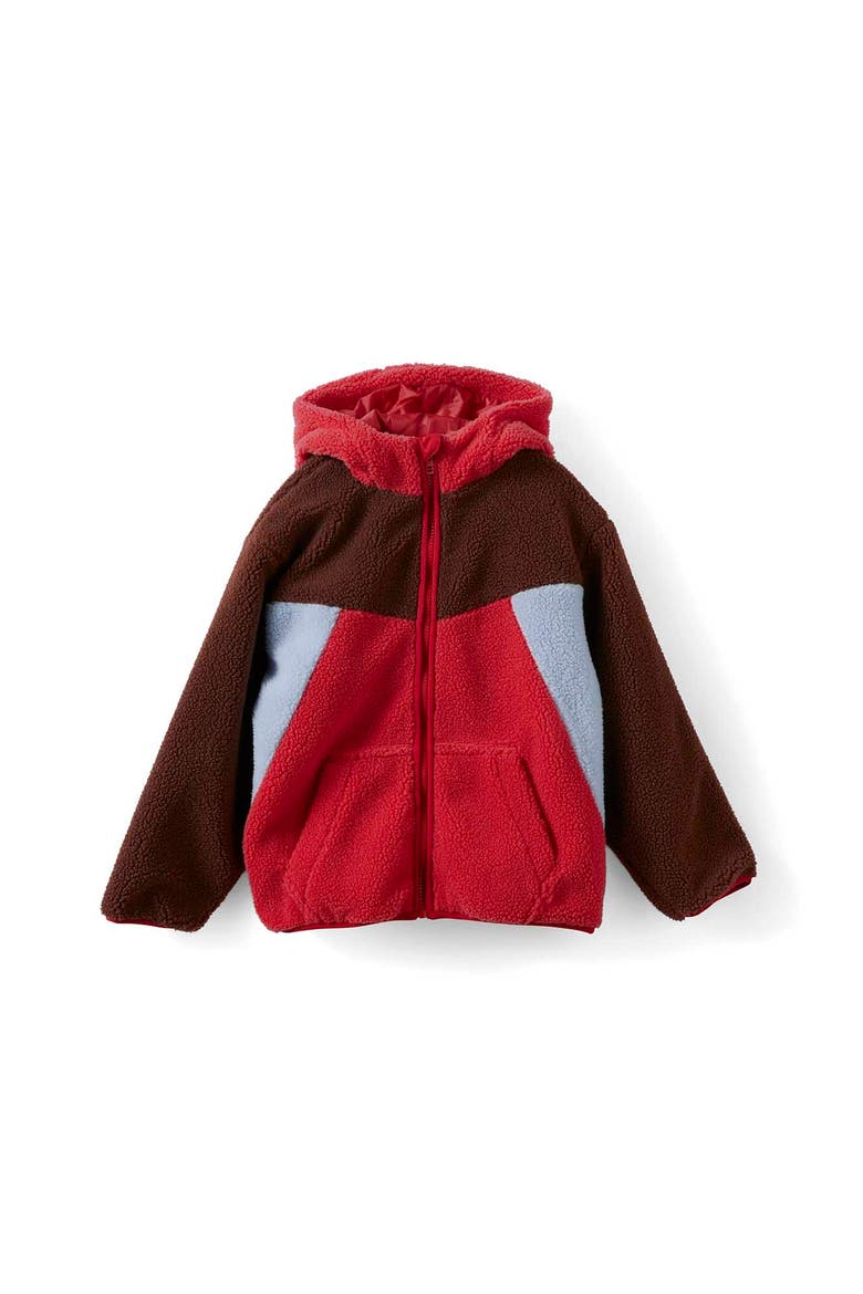 Kid's Eli Soft Fleece Jacket, Main, color, Rocky Road Varsity Red Cloud