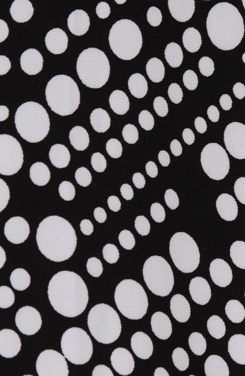 KASPER Colorblock Shift Dress, Alternate, color, Black/ Lily White