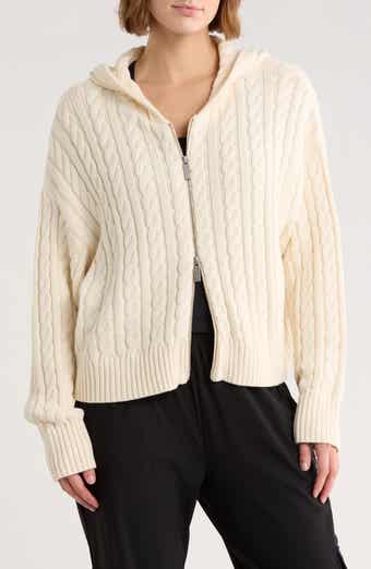 Sweaty Betty Afterglow Cable Knit Hooded Cardigan