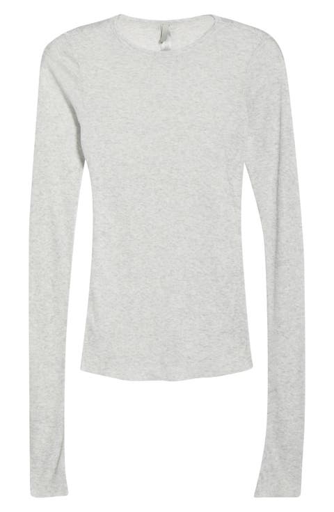 Sheer Cotton Blend T-Shirt (Regular & Plus)