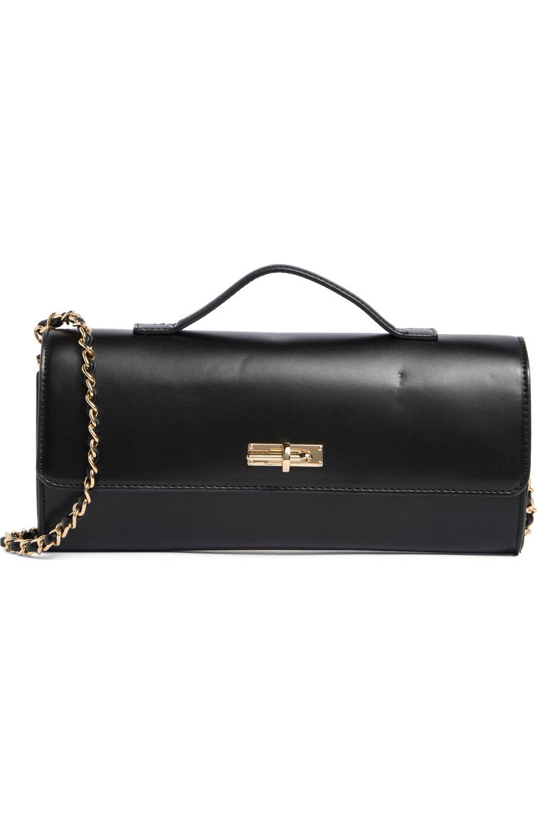 Steve Madden Benovi Clutch, Main, color, Black