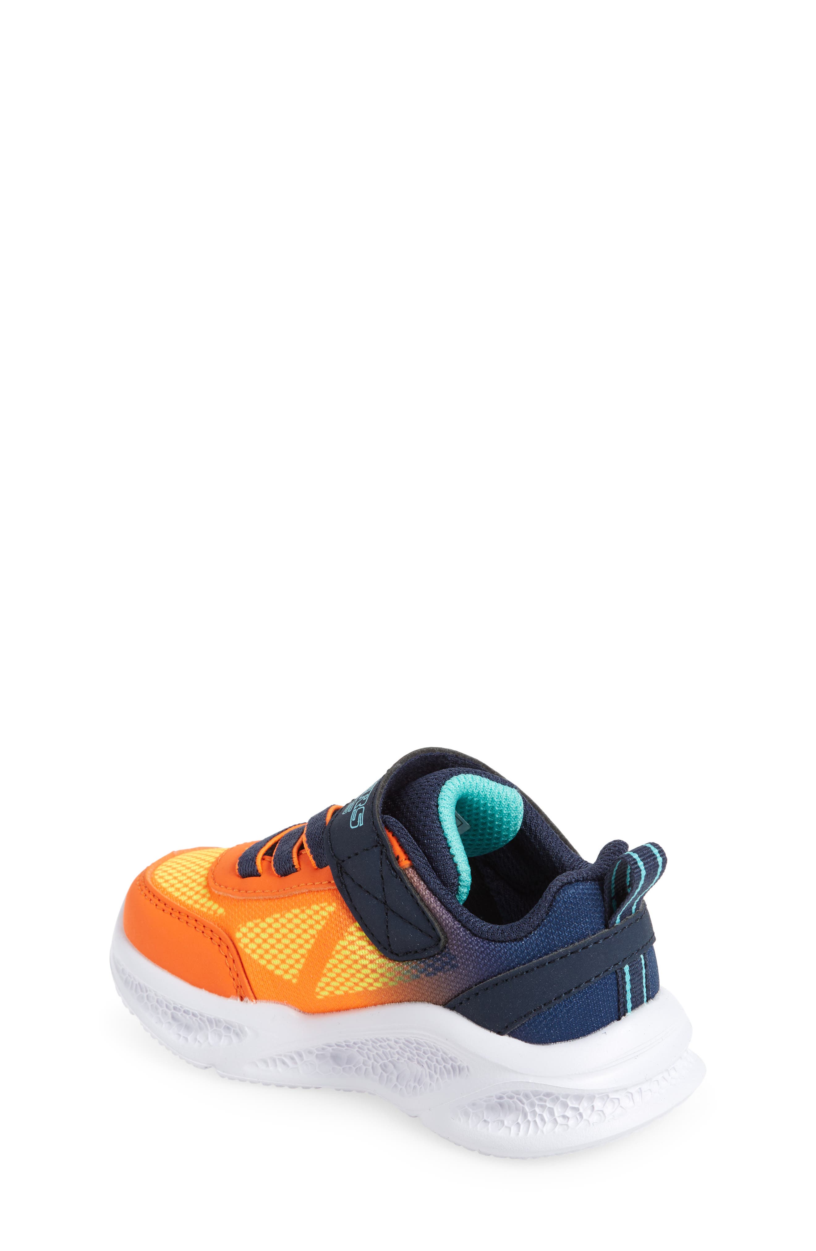 Kids' Meteor-Lights Krendox Light-Up Sneaker, Alternate, color, NAVY/ ORANGE
