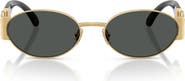 Versace 56mm Oval Sunglasses
