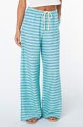 Roxy Beach Breeze Stripe Drawstring Waist Stretch Cotton Pants