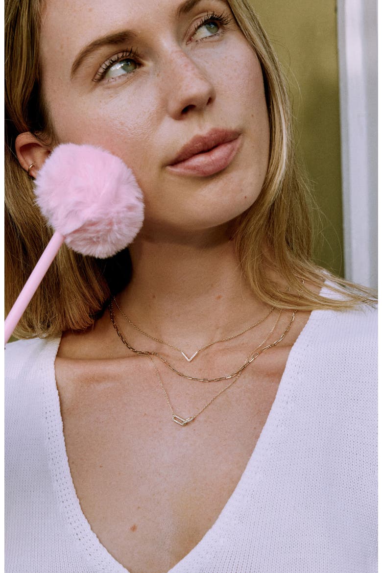 Loree Pendant Necklace, Alternate, color, YELLOW GOLD / CLEAR