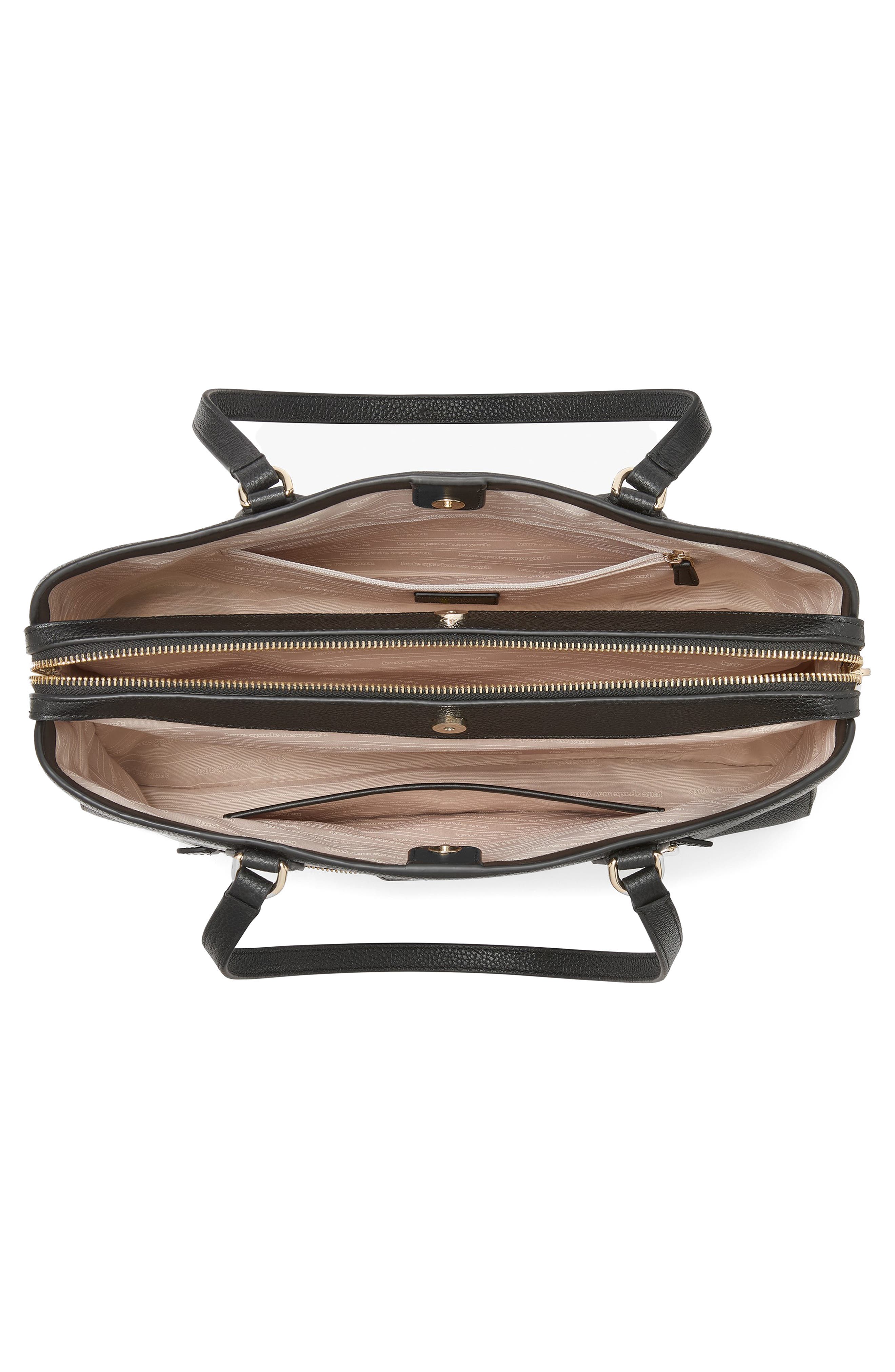 Kate Spade New York hudson pebble leather work tote, Alternate, color, 