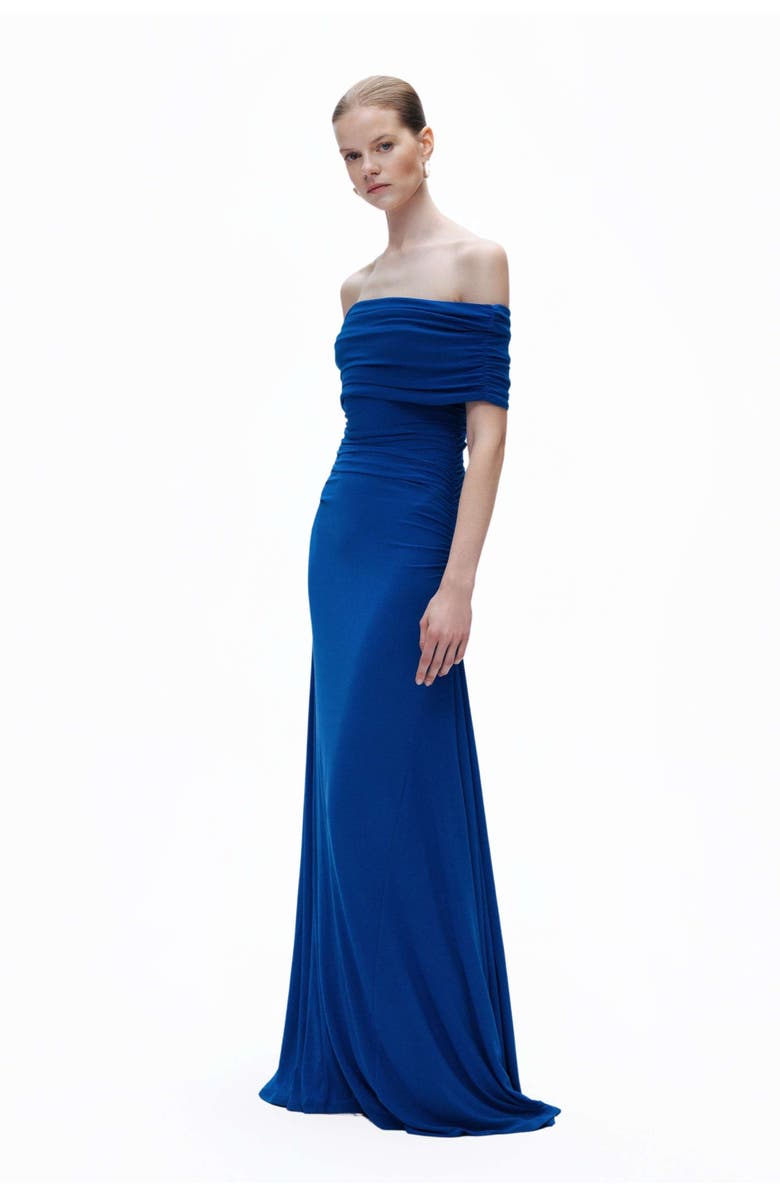 Nocturne Draped Maxi Dress, Alternate, color,