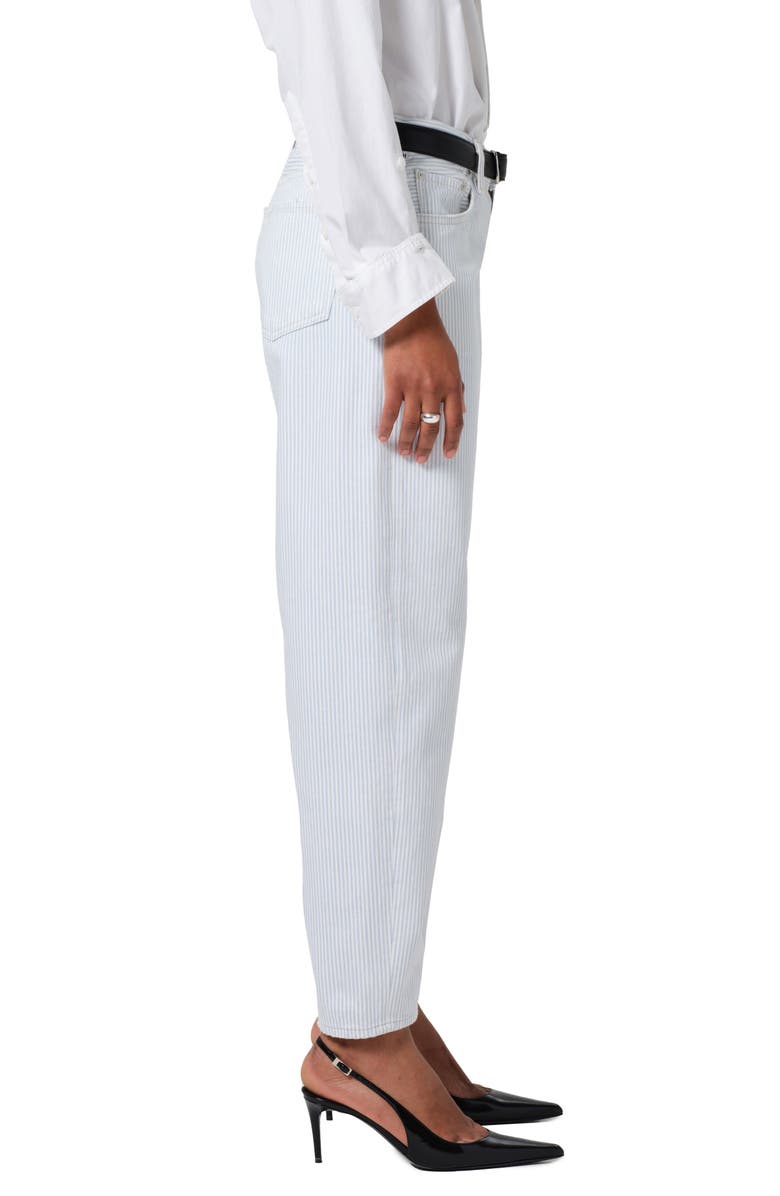 Citizens of Humanity Miro Stripe Barrel Jeans, Alternate, color, Marine Stripe