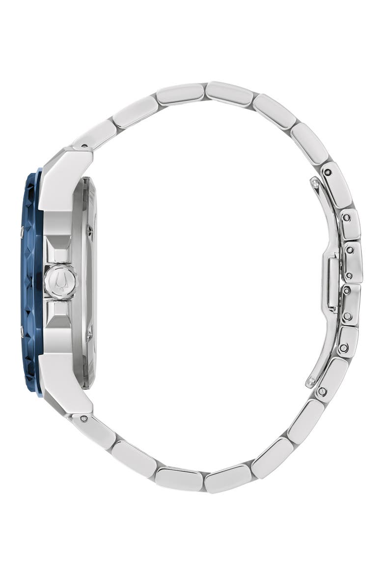 Marine Star Series A Bracelet Watch, 45mm, Alternate, color, BLUE/ SILVER