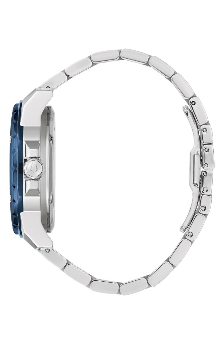 BULOVA Marine Star Series A Bracelet Watch, 45mm, Alternate, color, Blue/ Silver