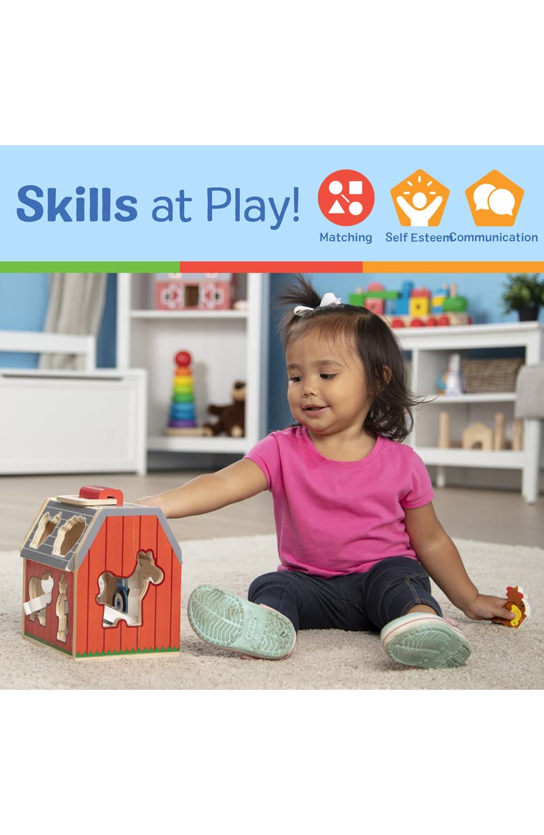 Melissa & Doug Take Along Sorting Barn, Alternate, color, 