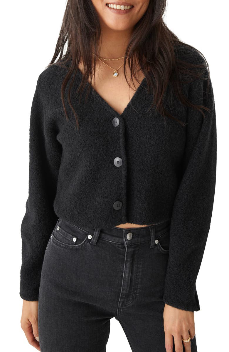 & Other Stories Boxy Wool Blend Cardigan, Main, color,