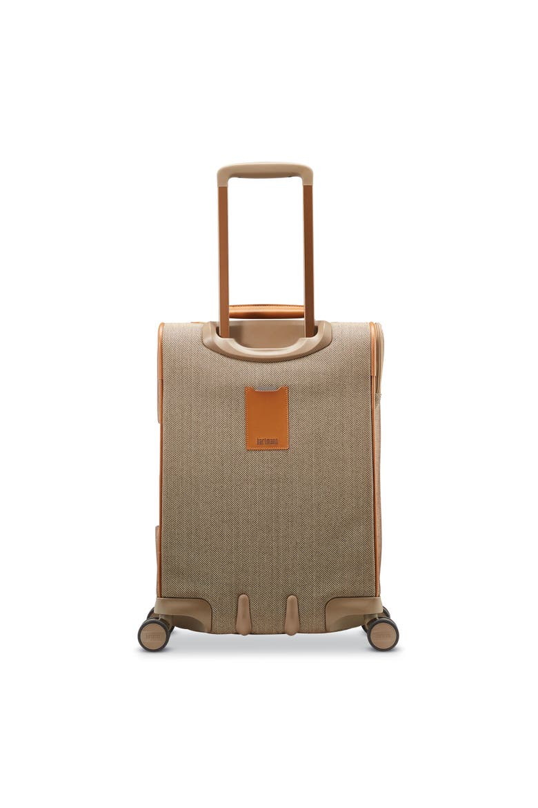 Herringbone Deluxe Expandable 20" Carry On Spinner Luggage, Alternate, color, Terracotta Herringbone