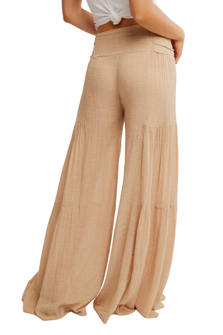 Good Day Tie Waist Wide Leg Pants, Alternate, color, SAND