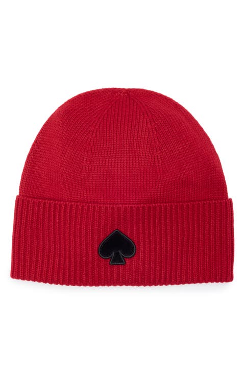 flocked spade beanie