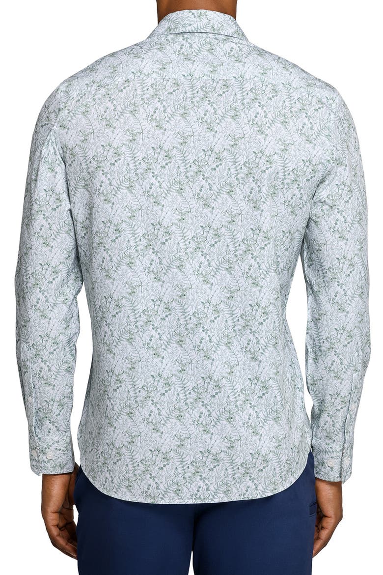 Woods Woven Long Sleeve Basic, Alternate, color, WHITE/GREEN