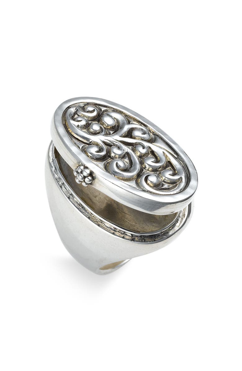 Lois Hill 'Keepsake' Repousse Locket Ring, Alternate, color,