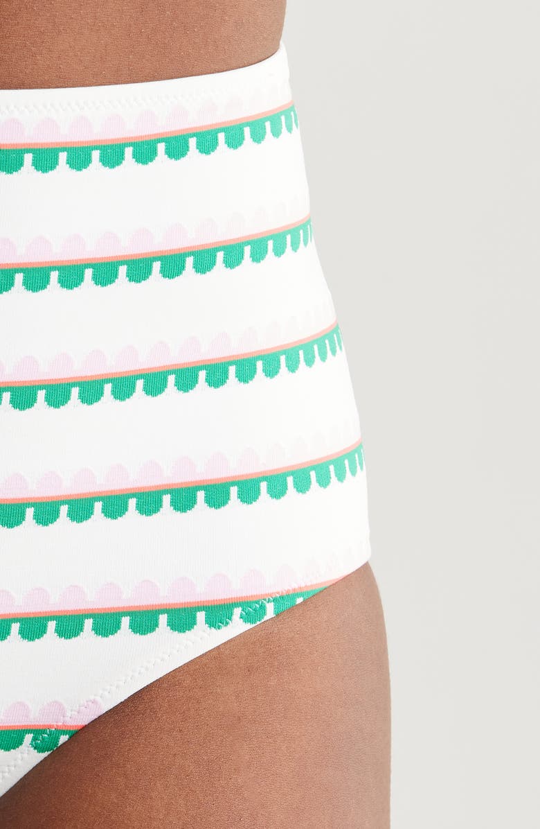 lemlem Elsi High Waist Bikini Bottoms, Alternate, color, Kibebi Fragaria