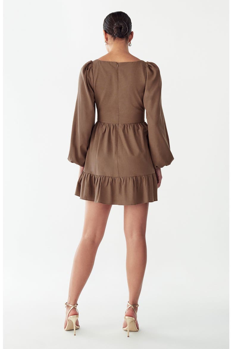 Wrenn Mini Dress, Alternate, color, Mocha