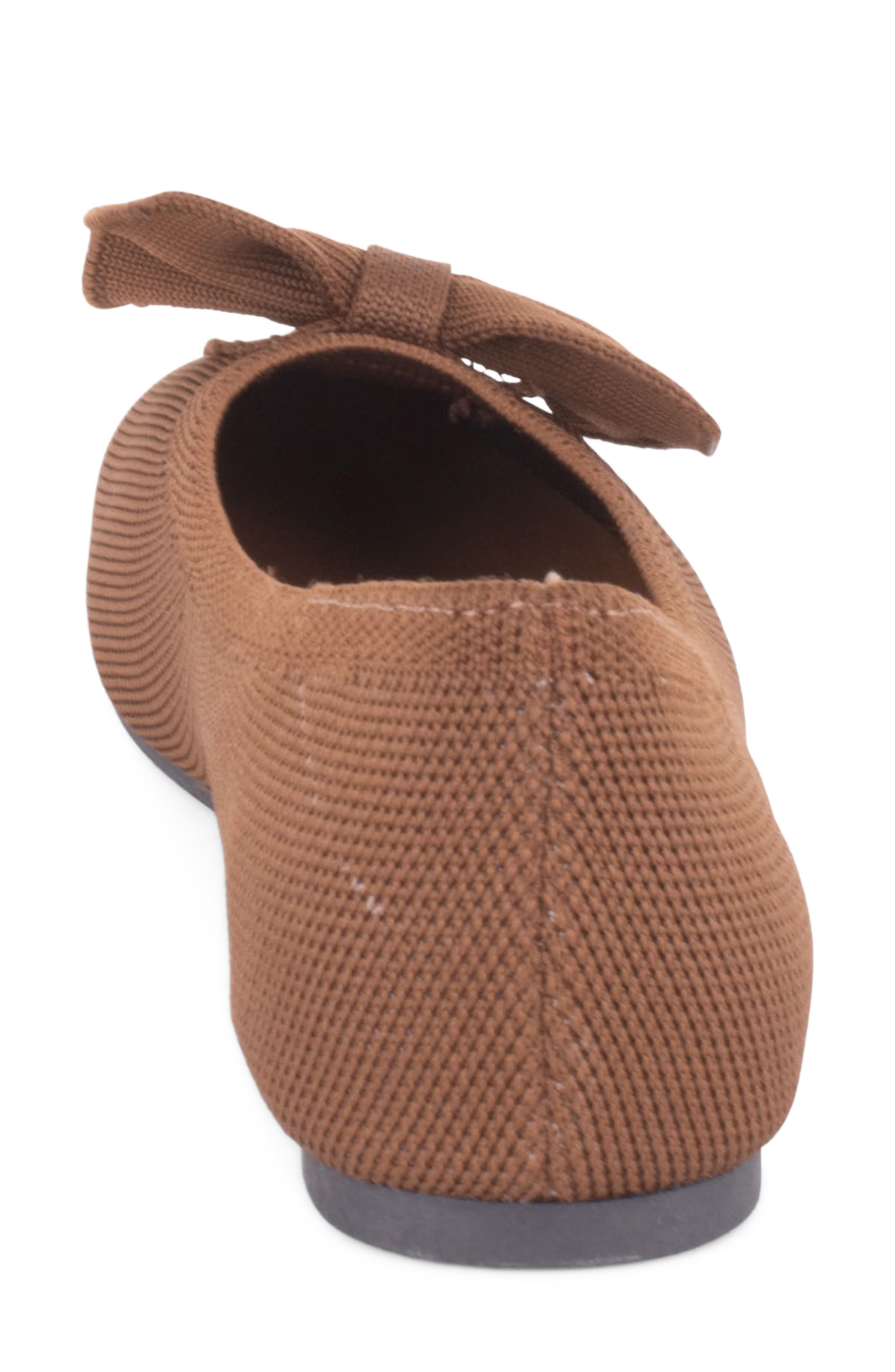 Casablanca Bow Flat, Alternate, color, BROWN