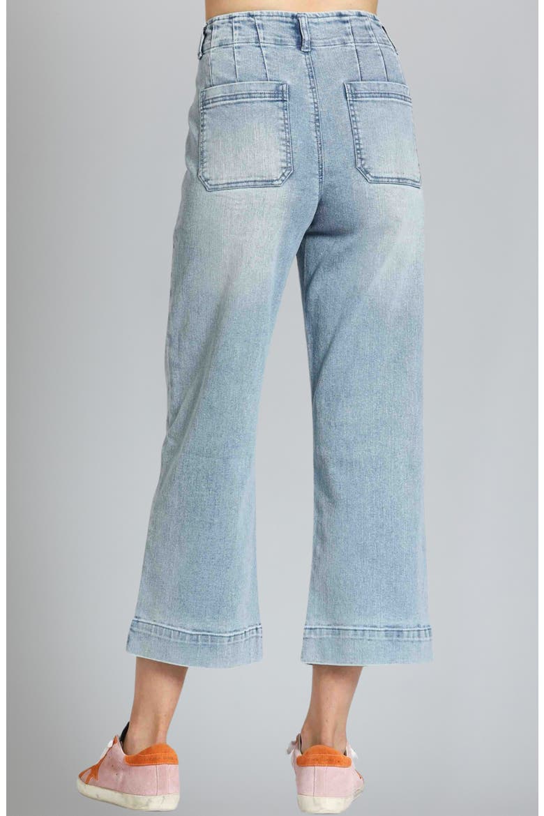 Wide Leg Ankle Jeans, Alternate, color, LIGHT INDIGO