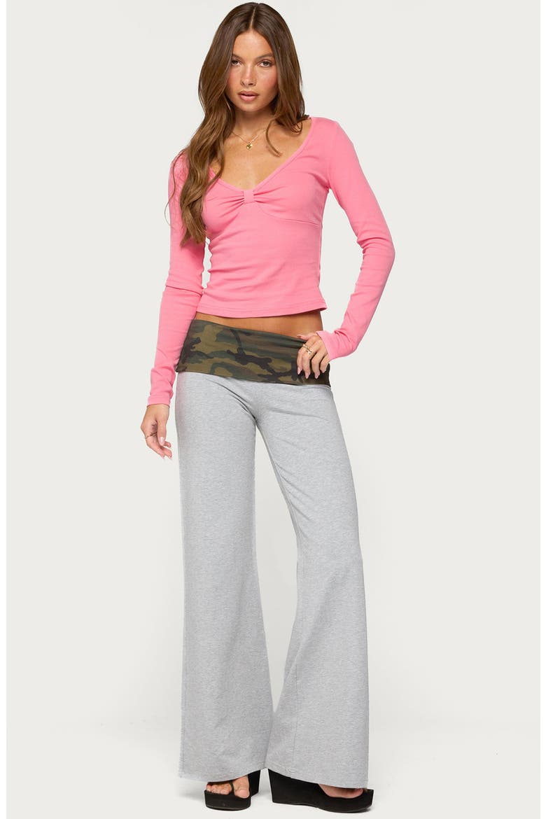 Varla V-Neck Long Sleeve Top, Alternate, color, PINK