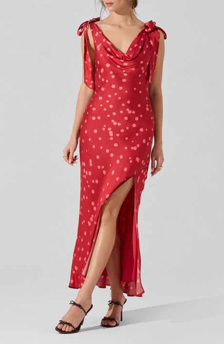 ASTR the Label Allexina Tie Shoulder Maxi Dress