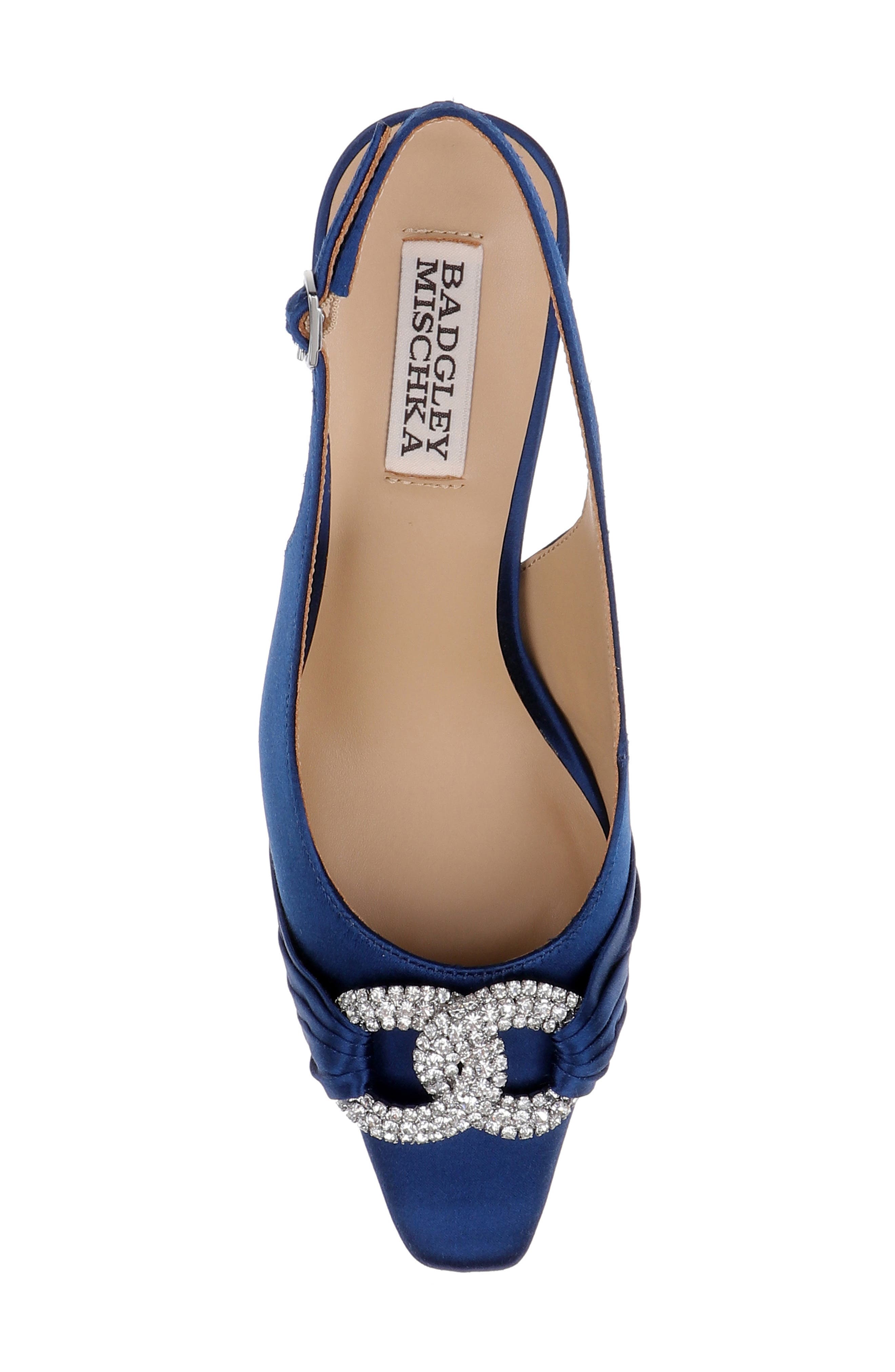 Ripley Slingback Pump, Alternate, color, NAVY SATIN
