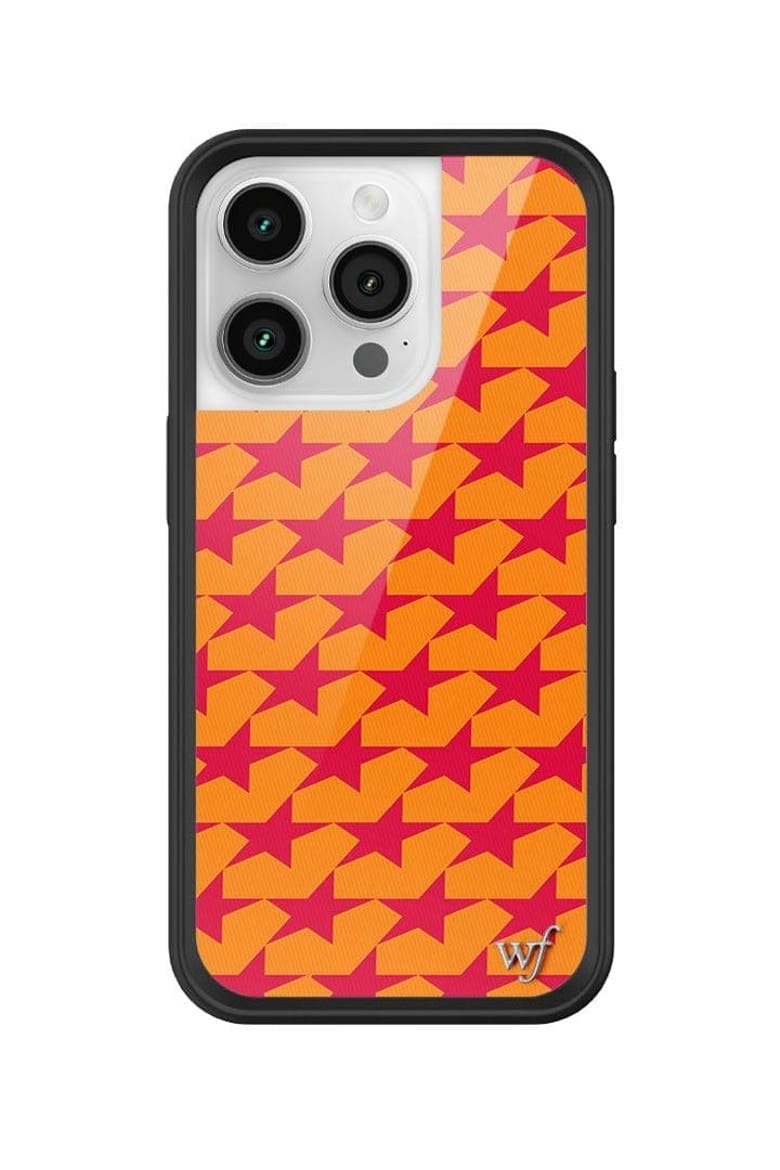 Starry Not Sorry iPhone Case, Alternate, color, Orange