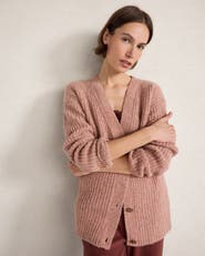 Haven Well Within Marled Cashmere Shaker Stitch Cardigan