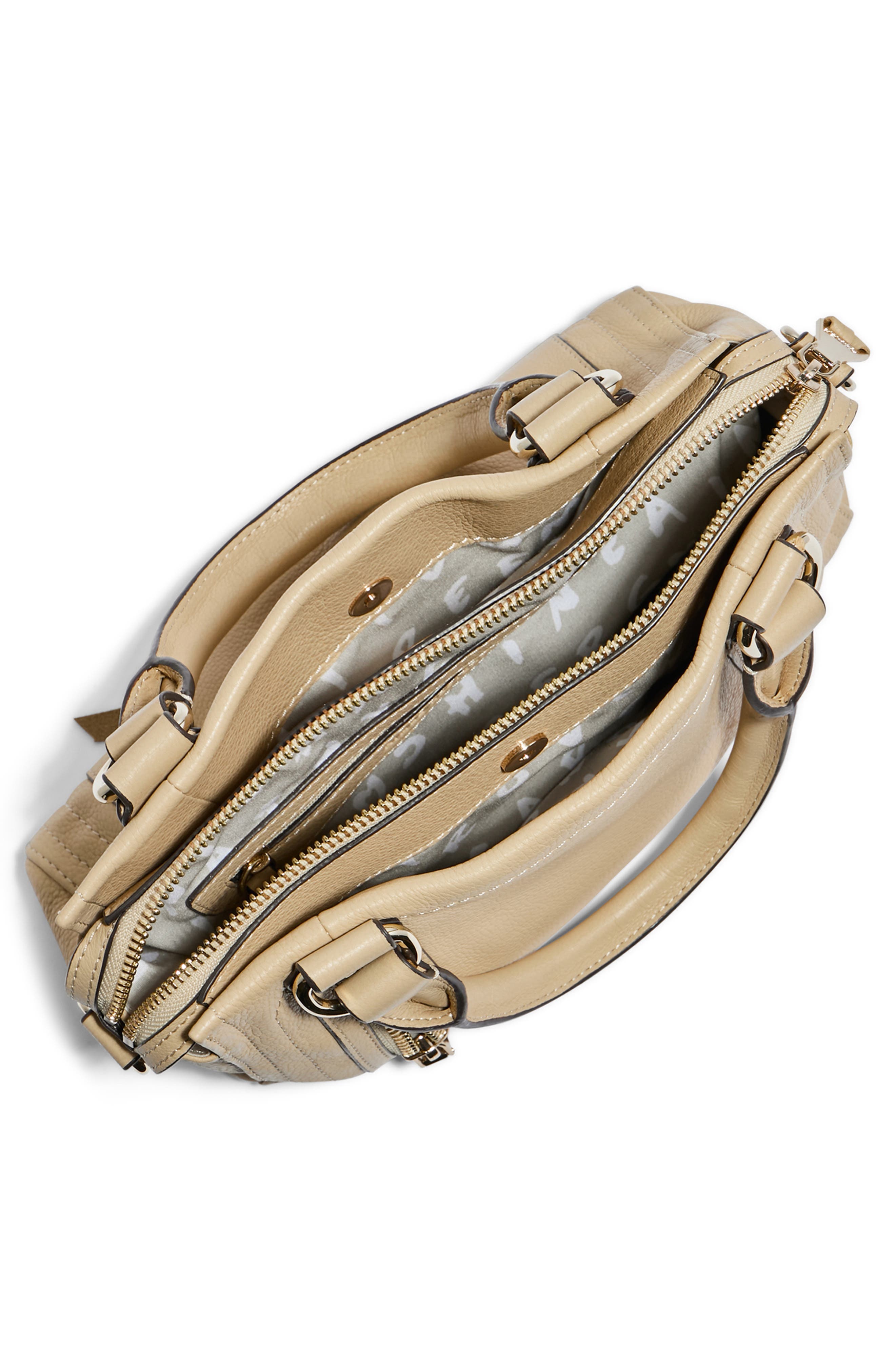 AIMEE Mini Zip Me Up Leather Satchel, Alternate, color, 