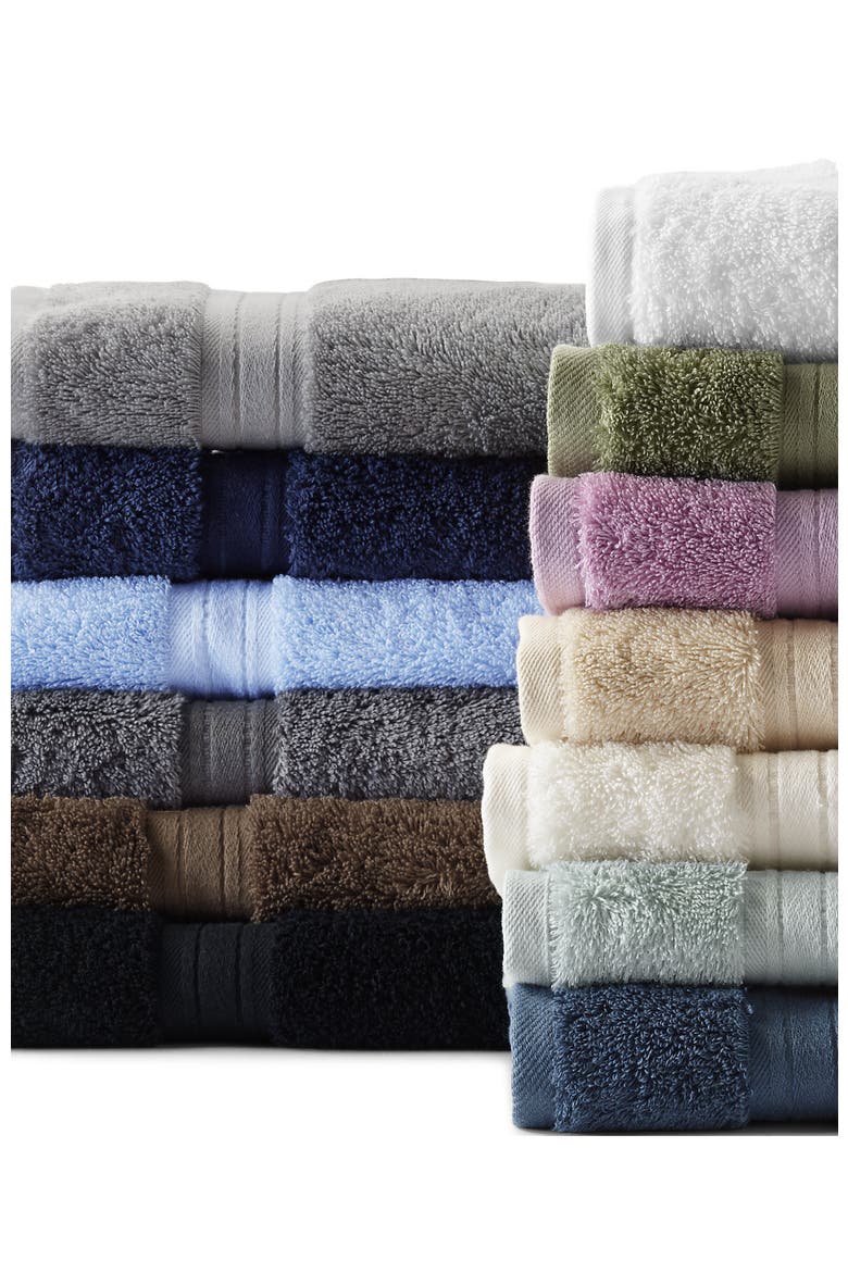 Premium Supima Cotton Towel, Alternate, color, Bering Sea Blue