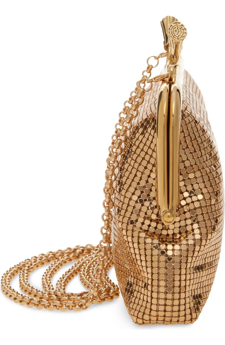Anya Hindmarch Maud Metallic Mesh Clutch, Alternate, color, Gold