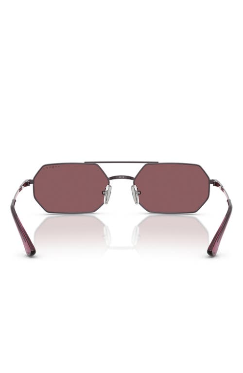 Vogue 55mm Polarized Irregular Sunglasses In Violet