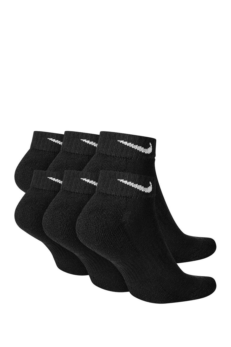 Everyday Cushion Socks - Pack of 6, Alternate, color, 010 BLACK/WHITE