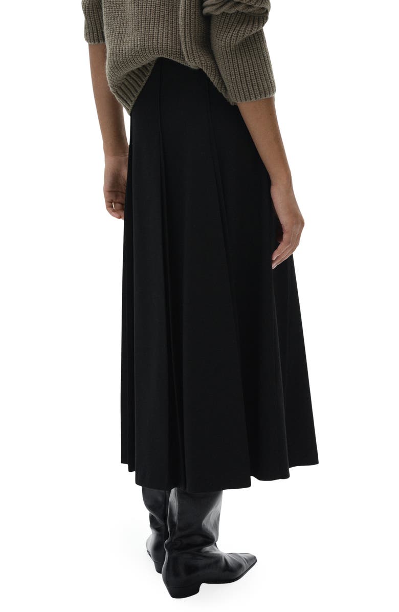 MANGO Pleated Midi Skirt, Alternate, color,