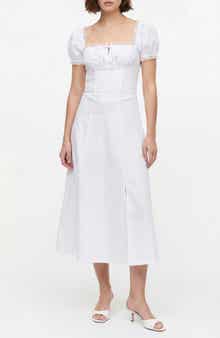 BY DESIGN Juniper Lace Trim Midi Dress