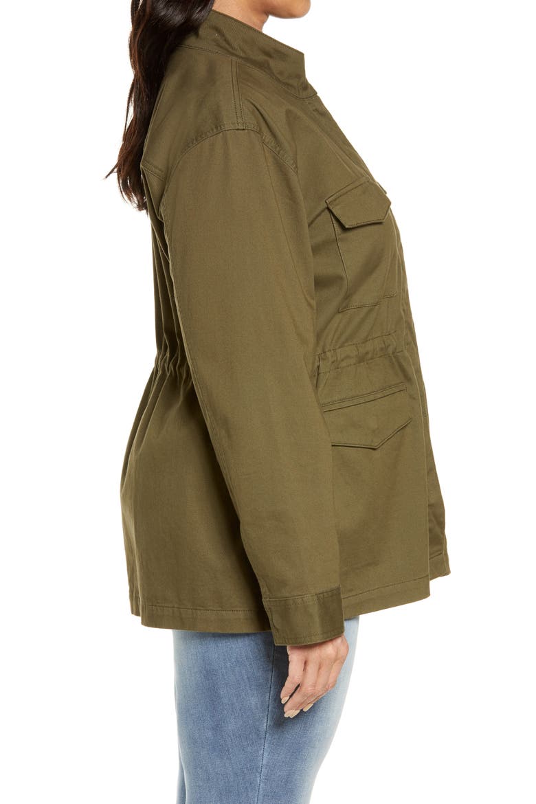 Twill Utility Jacket, Alternate, color, OLIVE SARMA