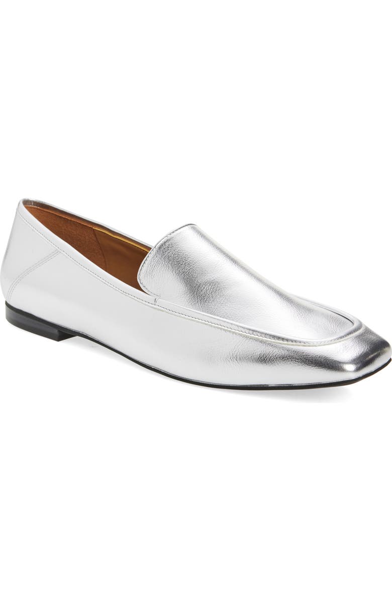 NORDSTROM RACK Franny Loafer, Main, color, Silver Metallic