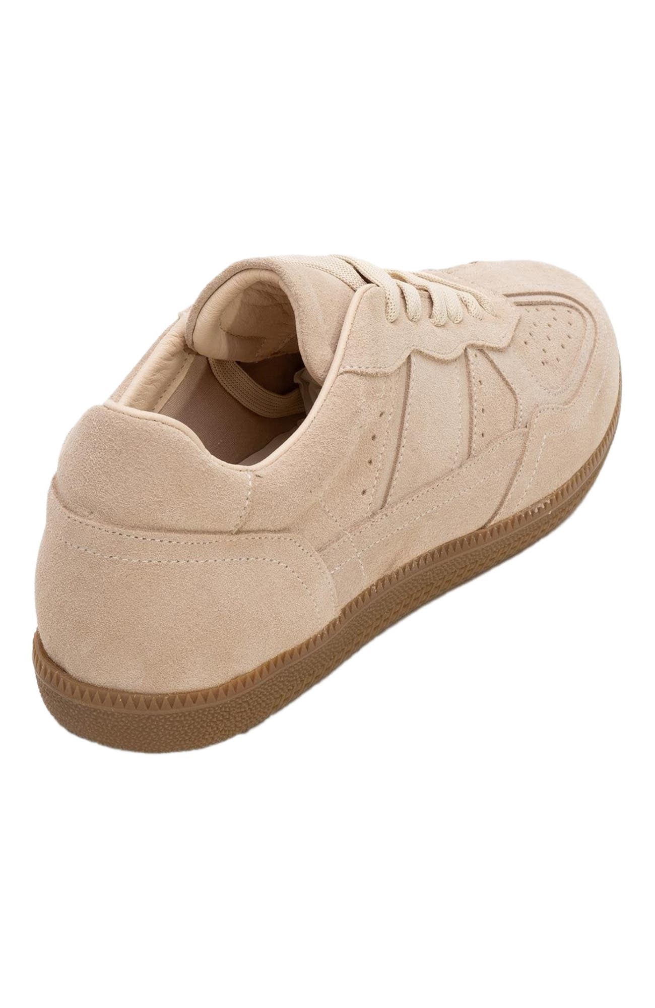 Forever & Always Shoes Aurel Suede Leather Sneakers, Alternate, color, Beige Suede Leather