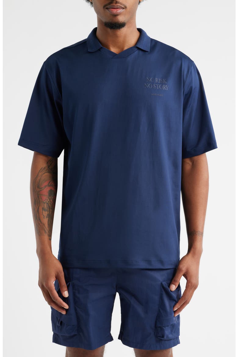 Take Risks Club Polo, Main, color, NAVY