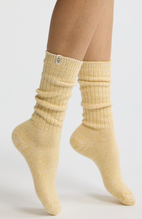 Ribbed Crew Socks