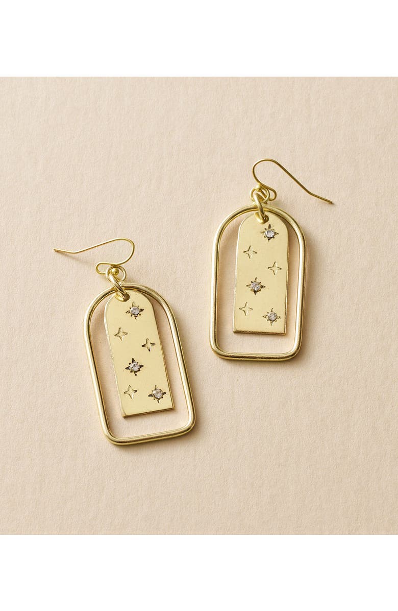 Matr Boomie Sitara Starry Archway Earrings, Alternate, color, Gold