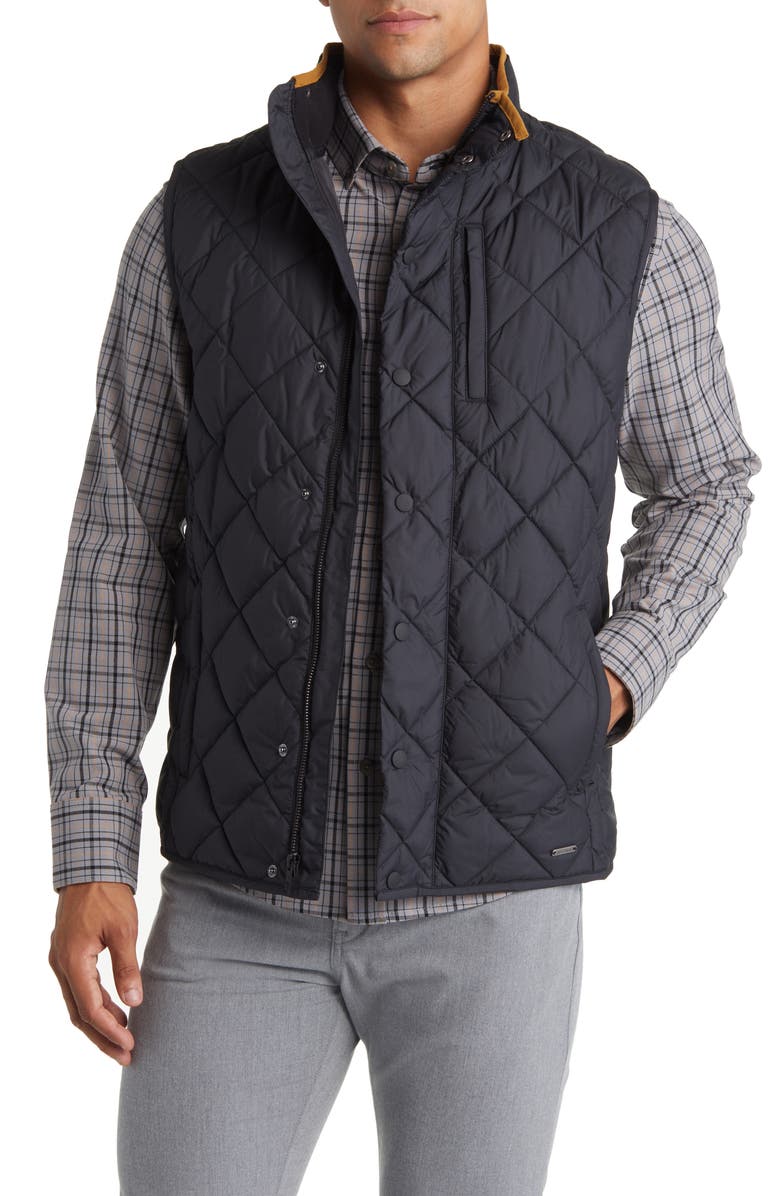 Mizzen+Main Belmont Quilted Water Resistant Recycled Polyester Vest, Main, color, 