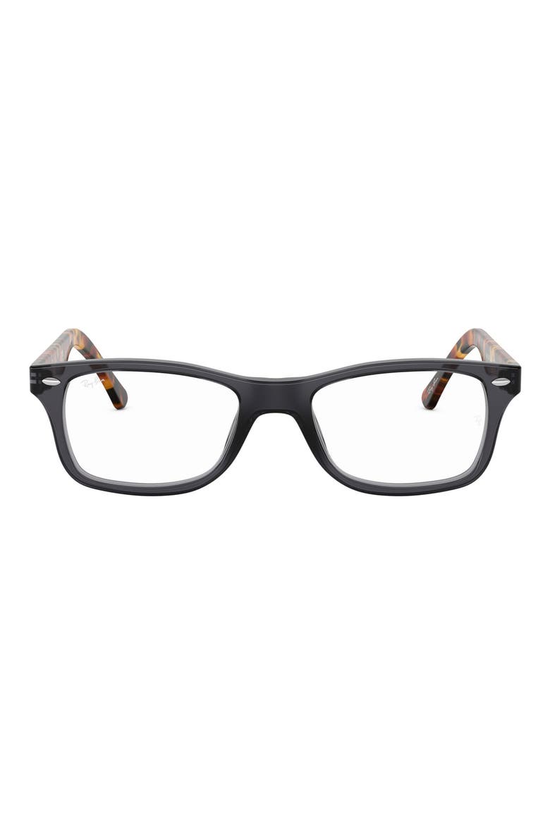 53mm Square Optical Glasses, Main, color, OPAL GREY