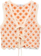 MANGO Cameron Crochet Top