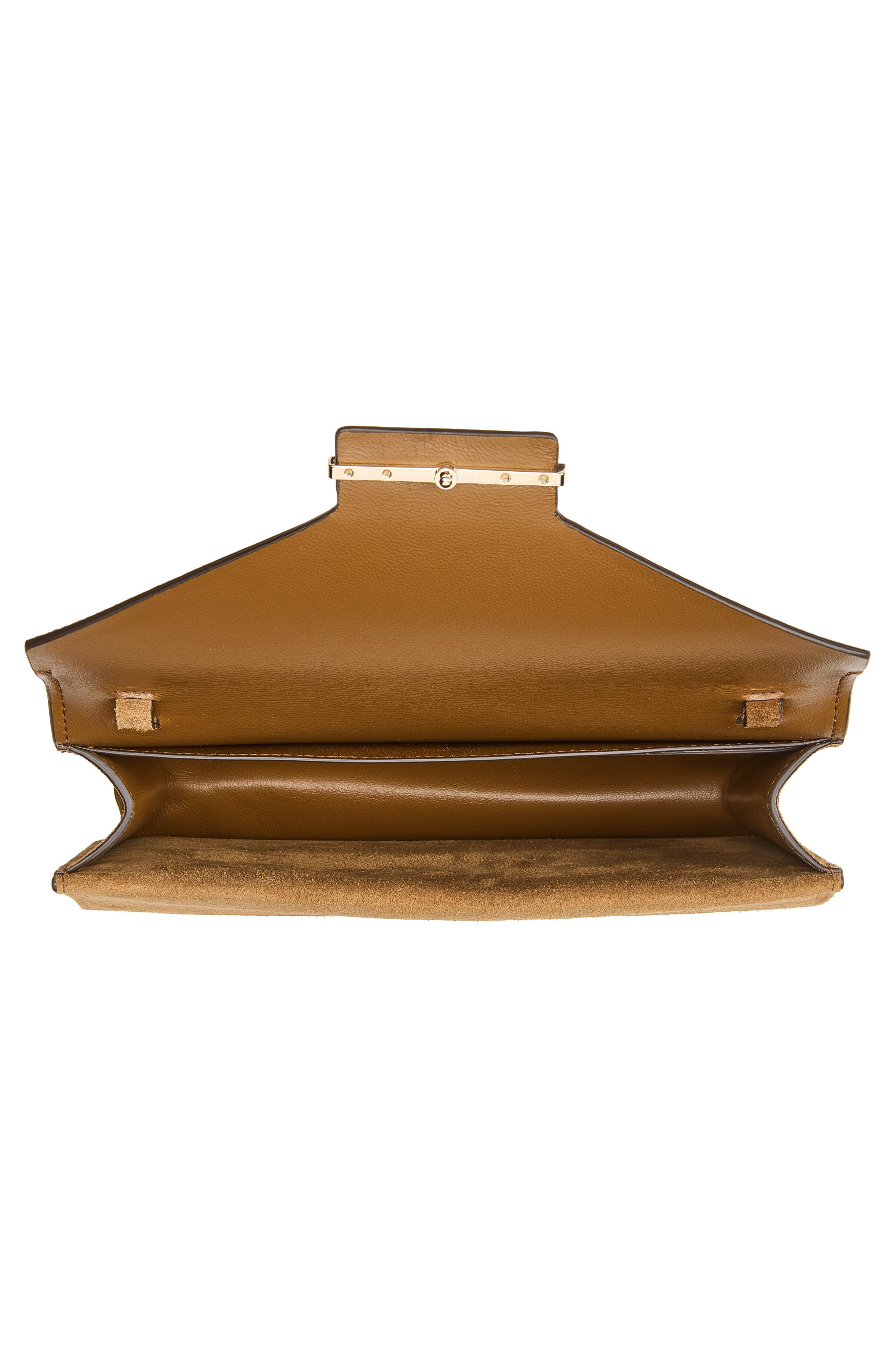 Mini Aube Suede Shoulder Bag, Alternate, color, WHISKY